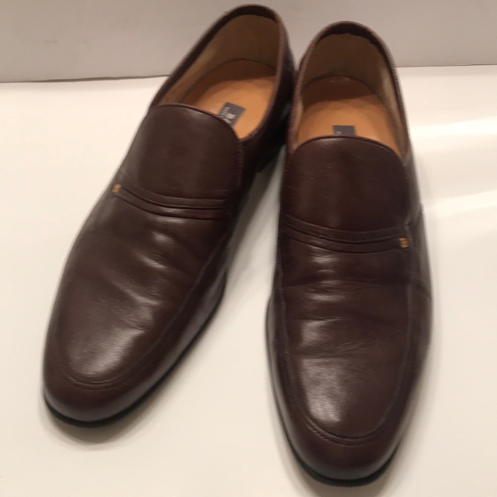 Vintage Bally Loafer Brown Leather “B” emblem